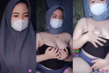 ABG Hijab Masker Remas Nenen